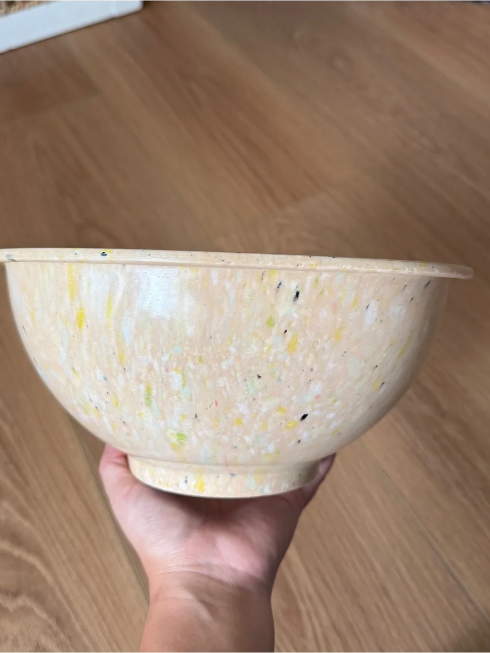 Vintage Texas Ware MCM 118 Confetti Splatter Malamine Mixing Bowl 10